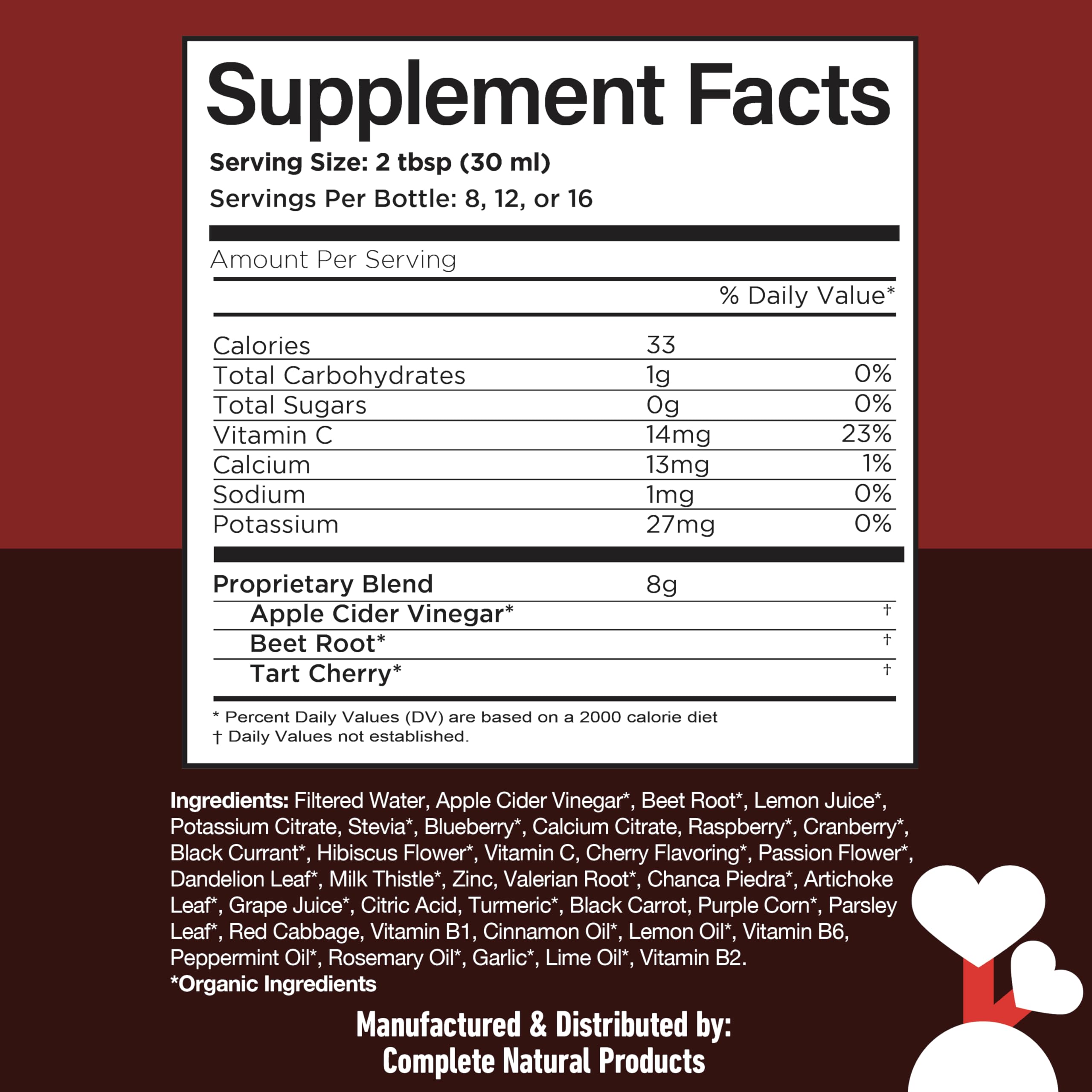 Complete Natural Products Uric Acid Complete bottle on kitchen counter ready to use.