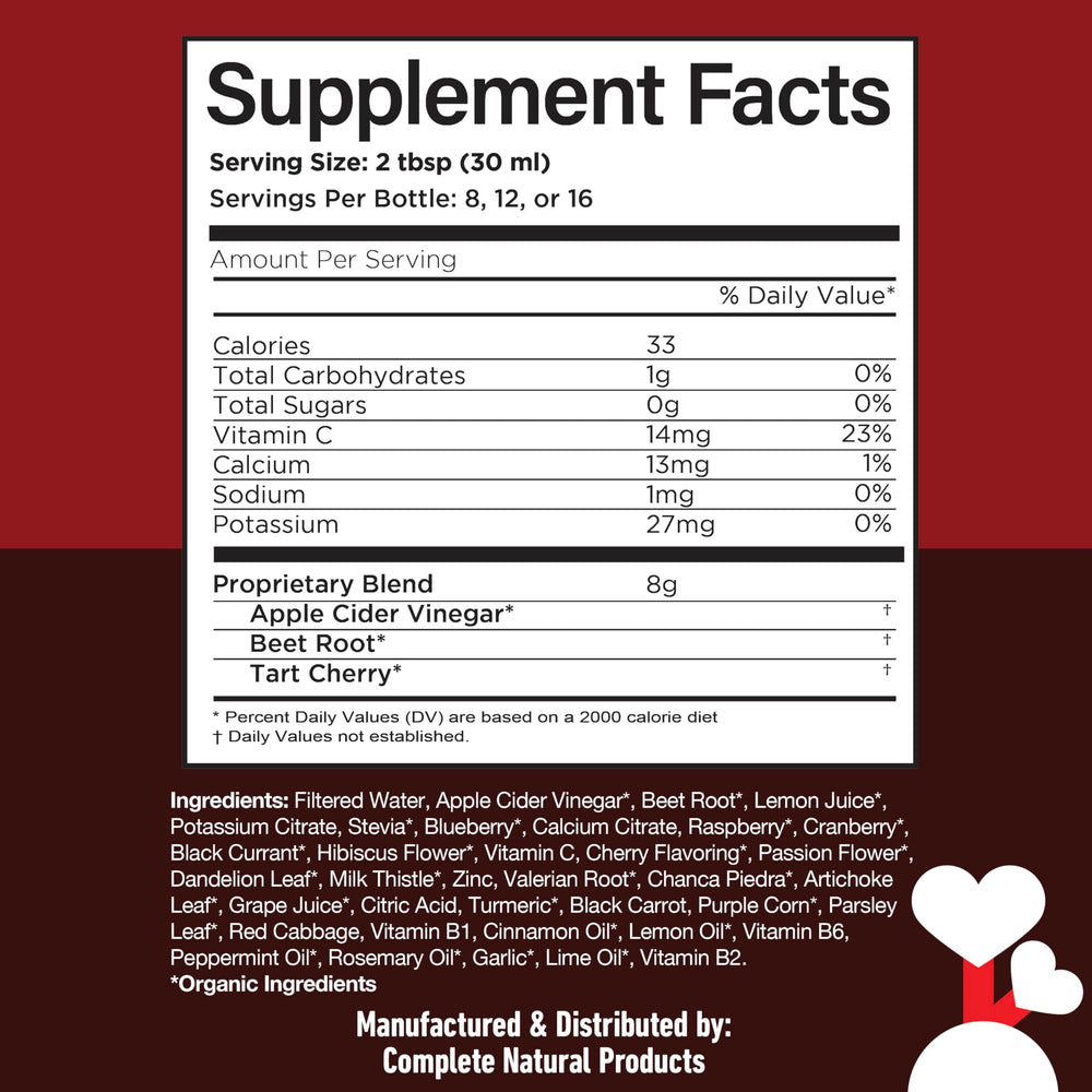 Complete Natural Products Uric Acid Complete bottle on kitchen counter ready to use.