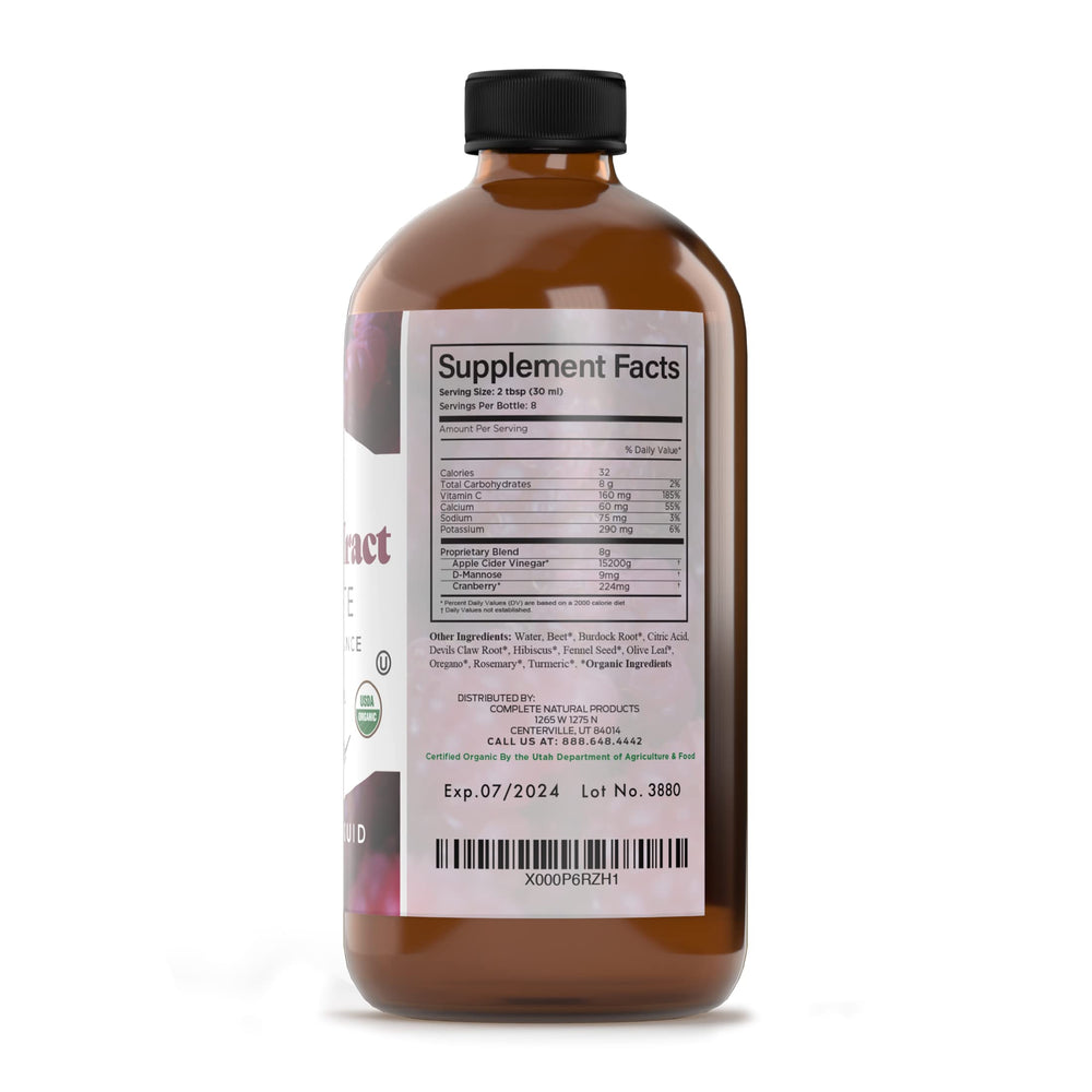 Organic cranberry in Urinary Tract Complete formula for wellness