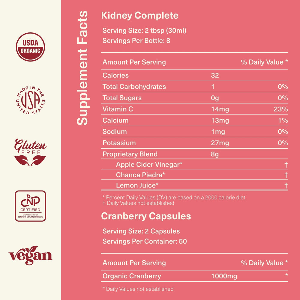 Complete Natural Urinary Tract Bundle bottle close-up, highlighting quick absorption.