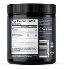 Close-up of Prime Drive label detailing low-carb energy support.