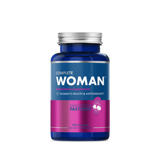 Complete Nutrition Complete Woman Multivitamin bottle supports daily wellness.
