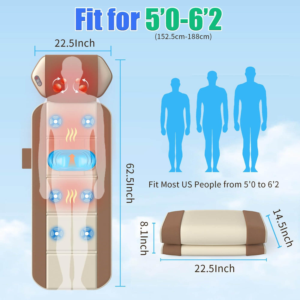 Comrelax 5-in-1 Massaging Mat soft cotton cover for durable comfort