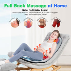 comrelax back massager plush cover for comfortable, skin-friendly sessions