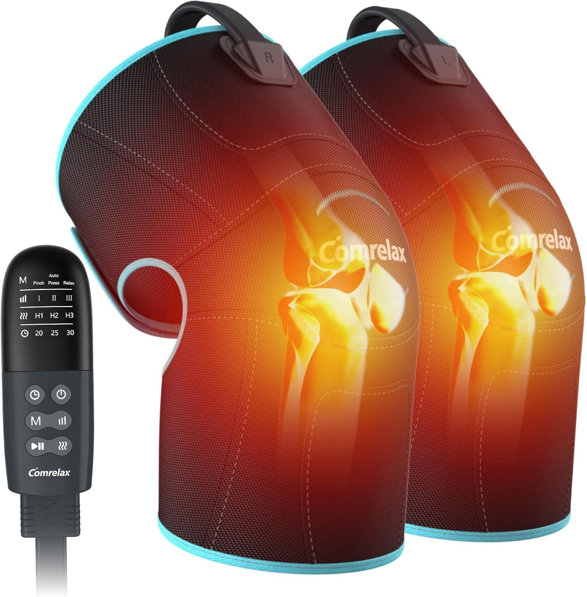 Comrelax knee massager front view for home use