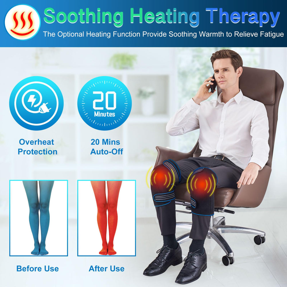 Comrelax knee massager vibration modes soothe muscles after workouts
