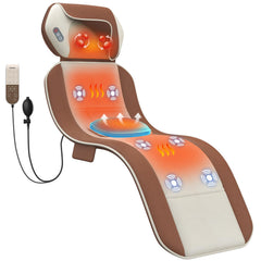 Comrelax Shiatsu Full Body Massage Mat front view with foldable portable design