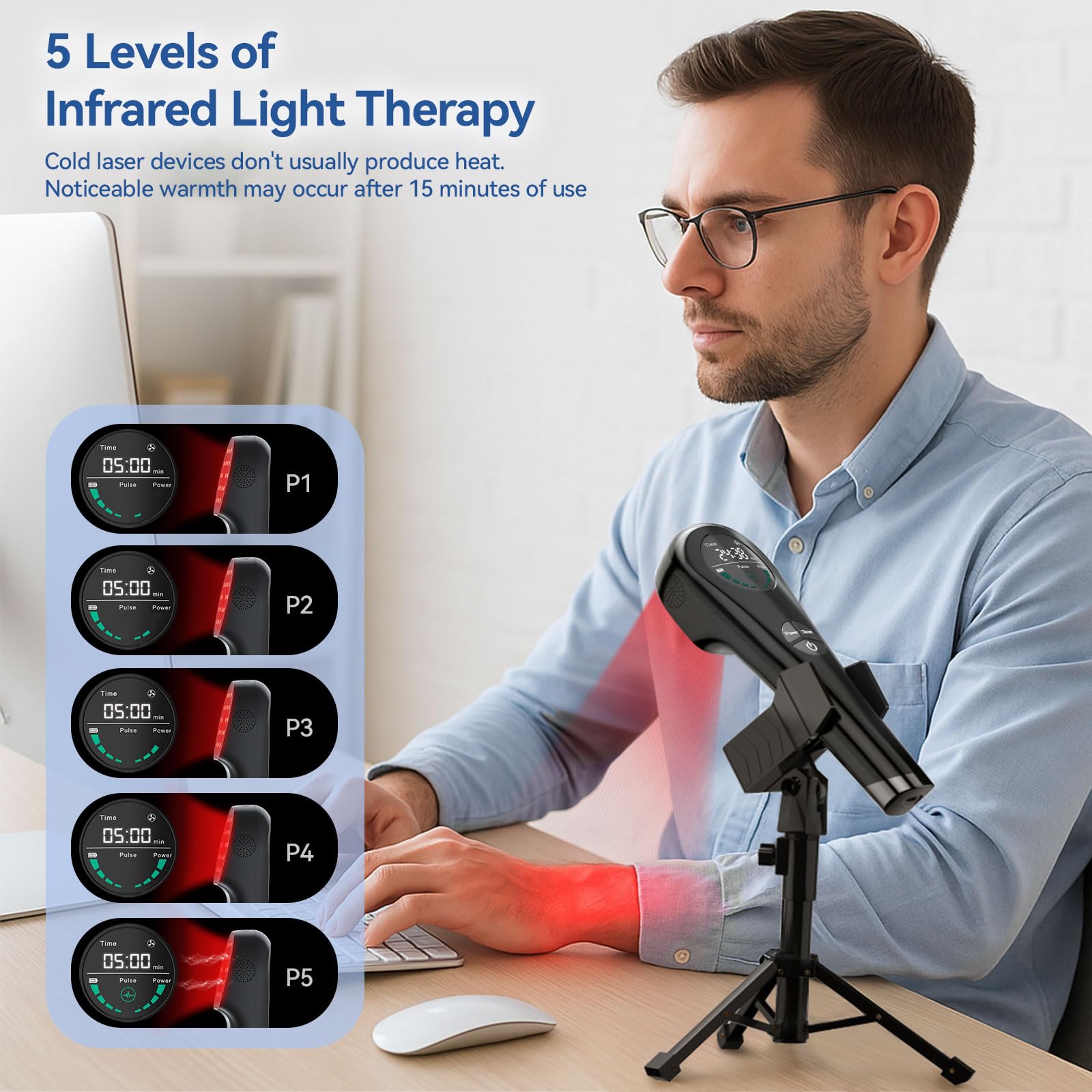 COMSYNC near infrared 808nm light array reaching deep tissue