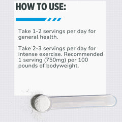 CON-CRET Creatine HCl powder being mixed in liquid for quick intake
