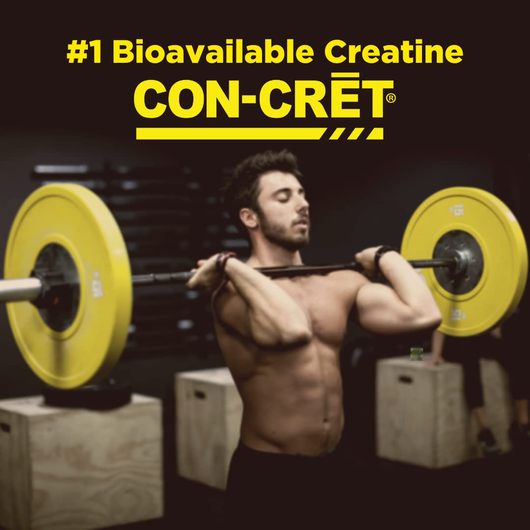 CON-CRET Testofen ingredients label showing clean athletic performance support