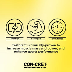 CON-CRET Testofen workout scene benefiting strength and stamina during training