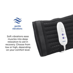 Conair Comfort heating pad remote control enables easy heat adjustments.
