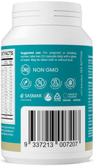 Conceive Plus Prenatal non-GMO vegan label, plant-based prenatal nutrition option.