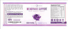 Concepta Solutions capsules close-up highlighting hot flashes relief and energy support
