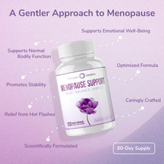 Concepta Solutions menopause capsules with water supporting daily routine comfort