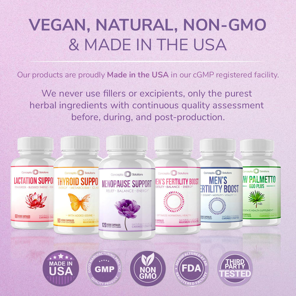 Concepta Solutions USA-made seal on bottle signaling trusted quality