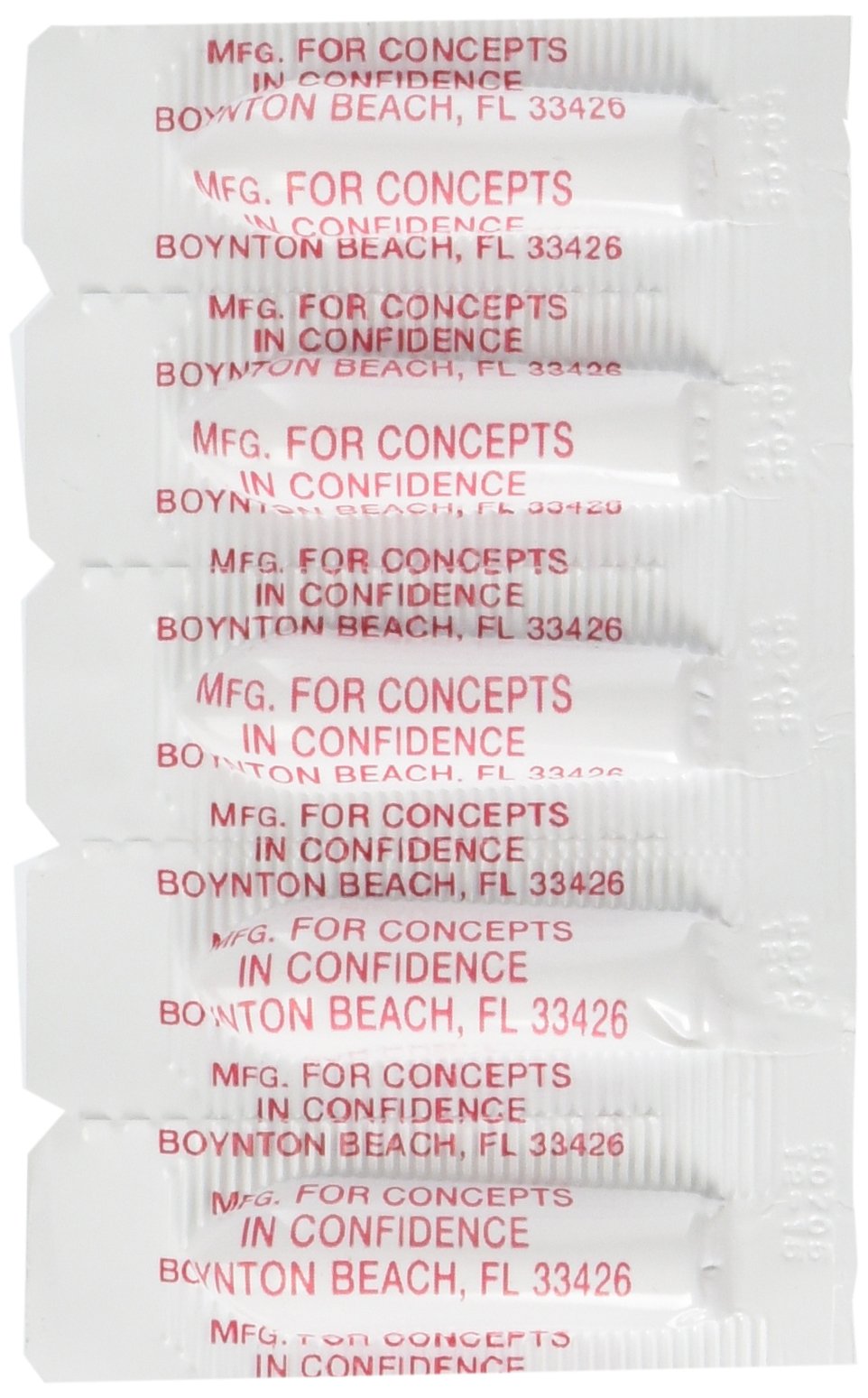 Concepts in Confidence bisacodyl 10mg suppository—clear label highlighting fast-acting design.