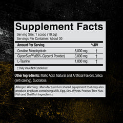 CONDEMNED Labz Locked Down powder highlighting creatine blend for performance.