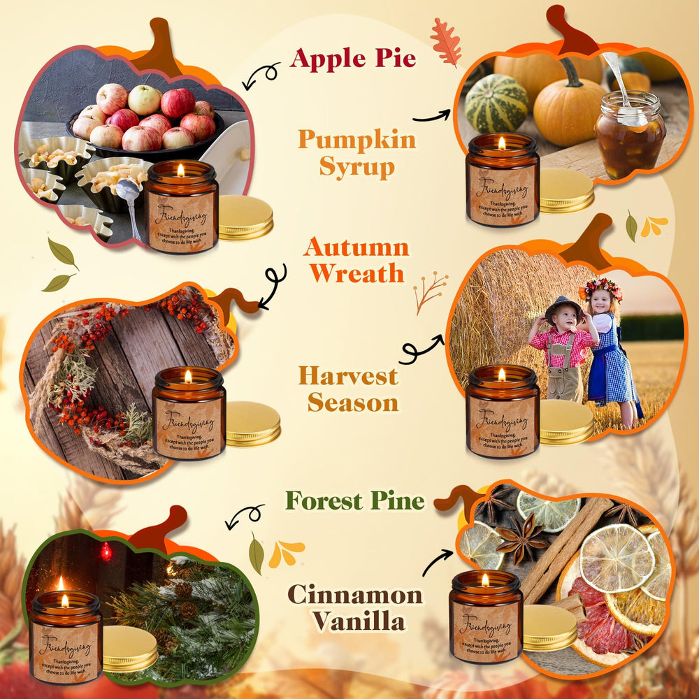 Each candle with soy wax and cotton wick provides a clean burn.