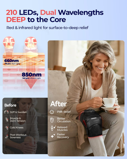 CONLWIN device offering six vibration modes for personalized knee relief