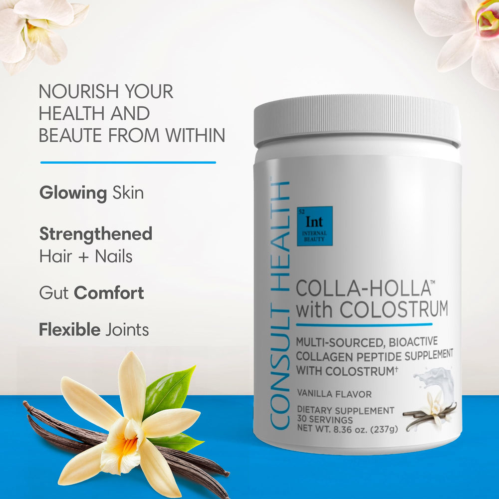 Consult Health Colla-Holla vanilla daily routine image suggests simplicity