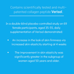 Consult Health Colla-Holla vanilla smoothie glass shows silky texture and blend