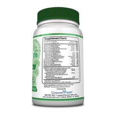 Consumer Health Bowel Calm tablet close-up shows a bioavailable nutrient blend for absorption.
