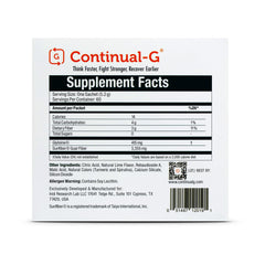 CONTINUAL-G scoop dispensing demonstrates precise dosing for consistent use.
