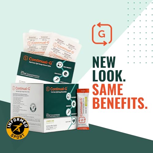 Continual-G sachets package highlights convenient 40-sachet supply for on-the-go use.