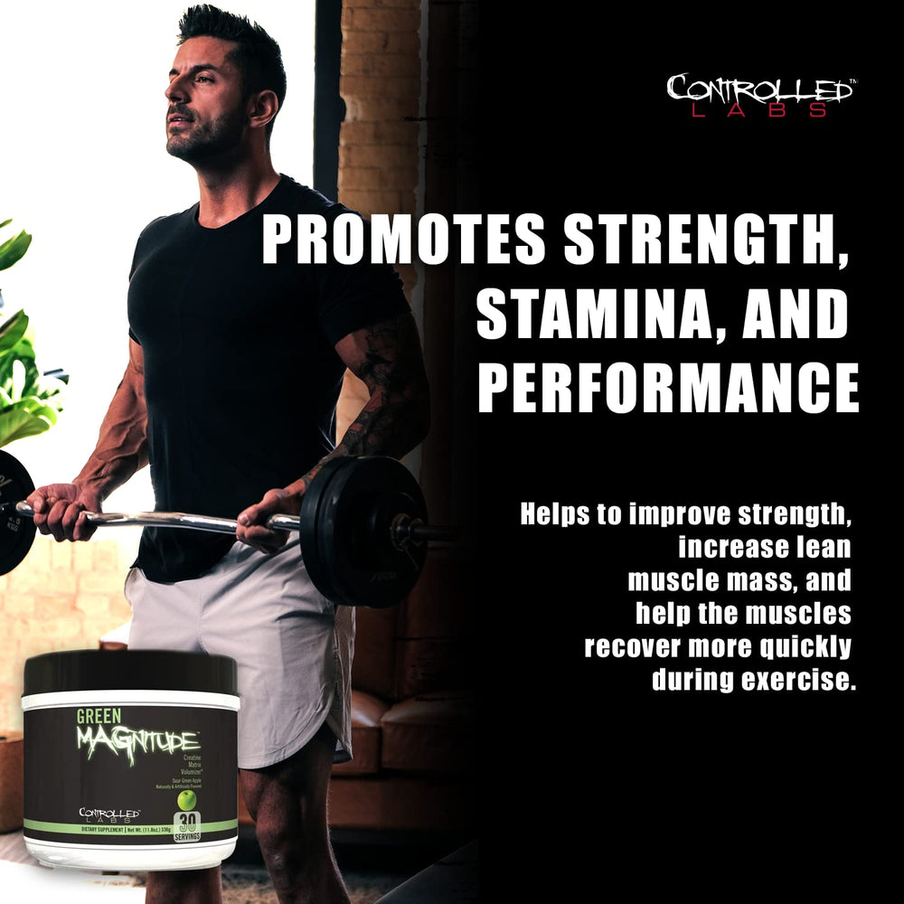 Green MAGnitude bottle back showing ingredients for training support
