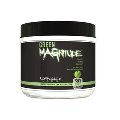 Shaker with Green MAGnitude mixed for a workout drink