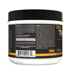 Controlled Labs Orange Triad Plus Greens dissolving-in-liquid demonstrates quick mixing.