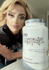 CONTROLLED LABS PROMORE chocolate ice cream sundae flavor close-up, ideal for post-workout enjoyment.