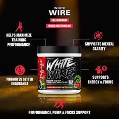 CONTROLLED LABS White Wire glass-preworkout-drink ready to energize training.
