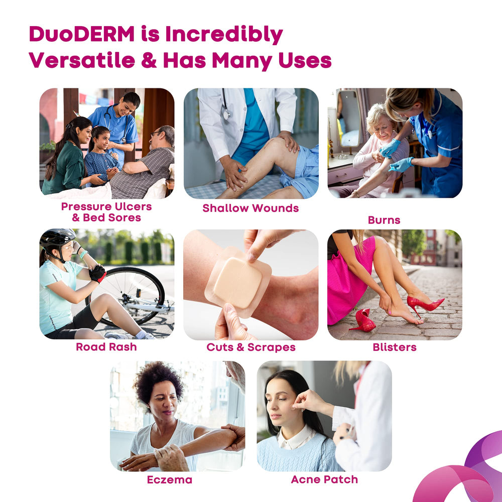 Dressing next to 20-count box label highlighting latex-free material.