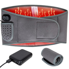 COOLOGIN wireless heating waist belt with battery in pocket for cordless warmth on the go