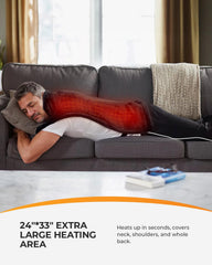 CooCoCo large 24x33 inch heating pad covering multiple body zones