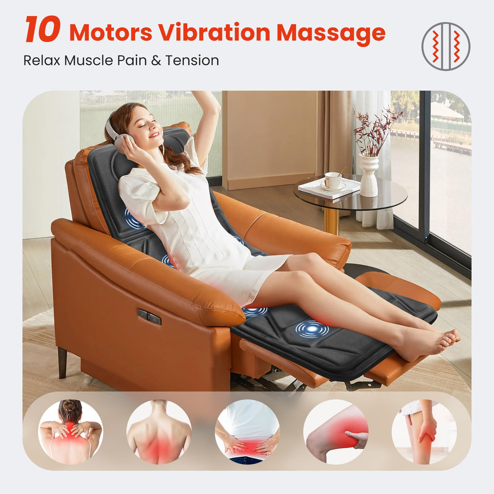 CooCoCo Massage Mat with 10 vibration motors for targeted relaxation.