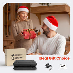 CooCoCo Massage Mat remote control operation showcased for easy customization.