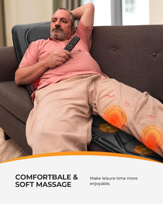 CooCoCo 10-motor back massager targets multiple zones for customizable relief.