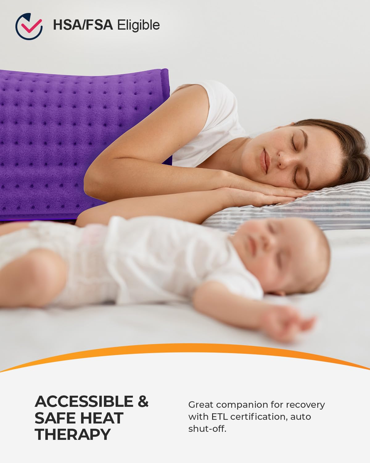 CooCoCo heating pad offers dry and moist heat modes for customizable comfort.