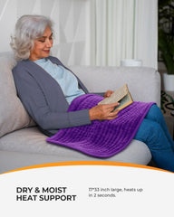 CooCoCo 17x33 inch pad delivers expansive warmth for full-body comfort.