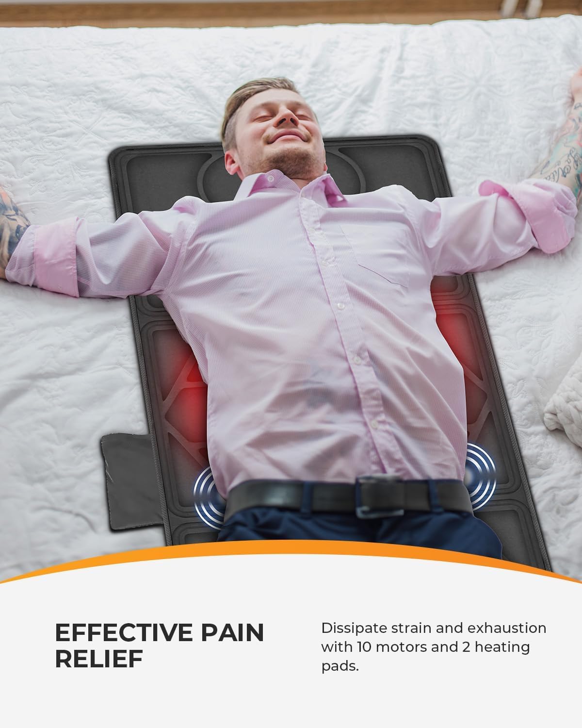 CooCoCo foldable portable massage mat ready to travel