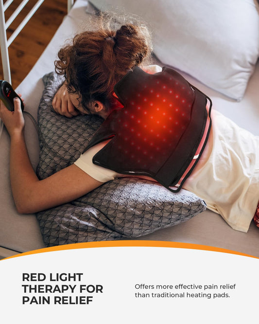 CooCoCo back coverage pad provides broad heat for upper back.