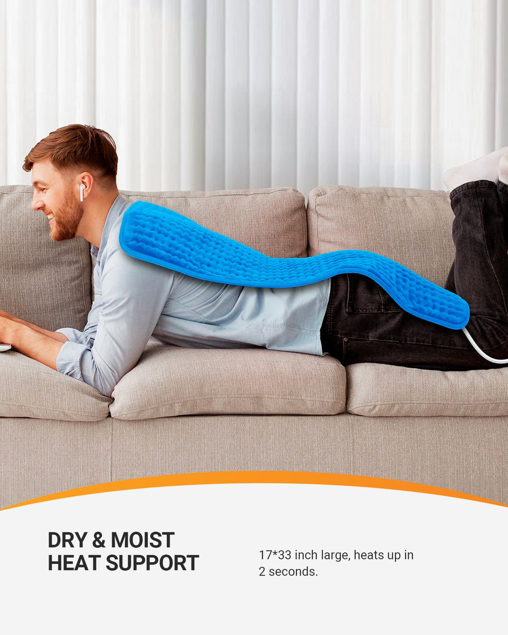 Six heat levels allow personalized warmth with the CooCoCo pad.