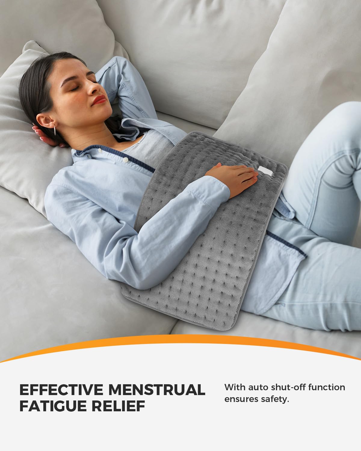 CooCoCo heating pad timer and auto-off enhance safe relaxation sessions.