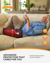 CooCoCo hip heating pad provides four timers for flexible sessions.