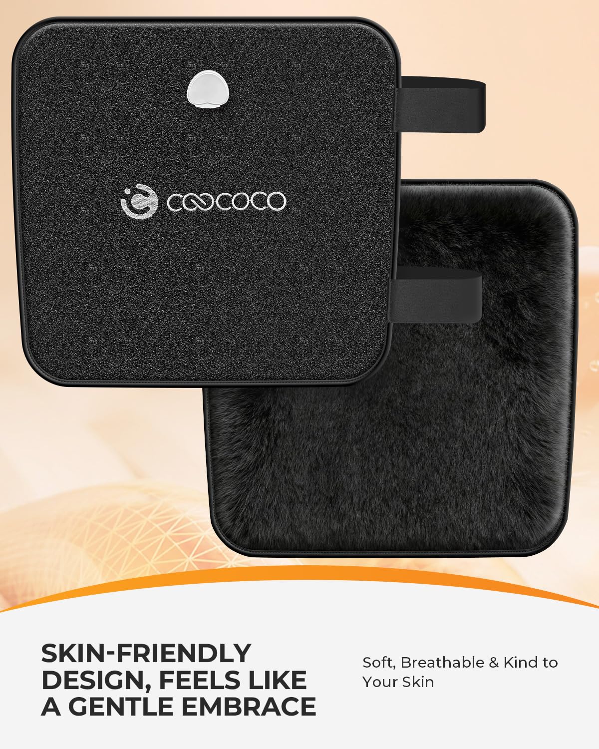 CooCoCo Hip Heating Pad features Fully Adjustable Straps for a snug wrap.