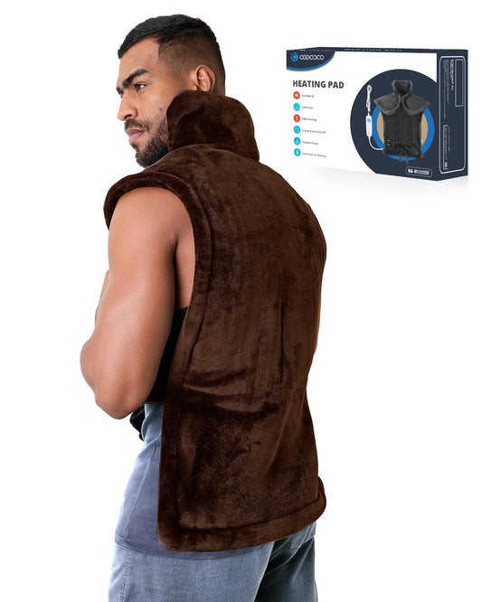 CooCoCo large heating pad with wide back coverage for soothing warmth
