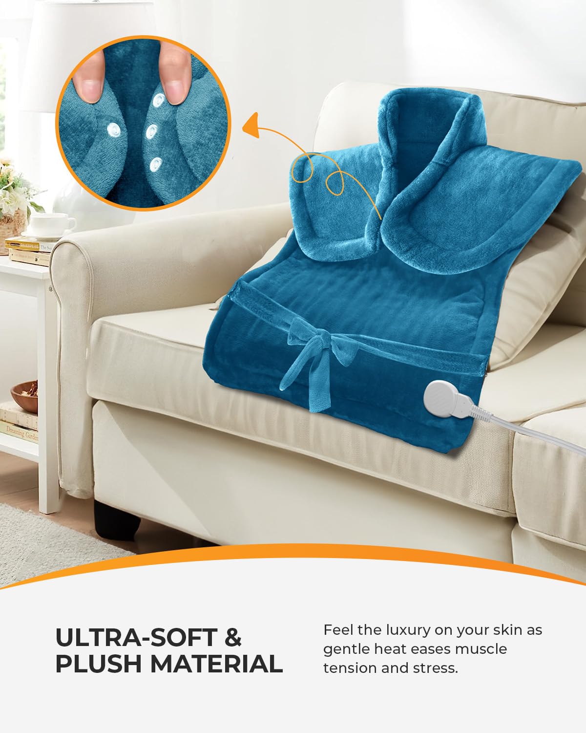 CooCoCo neck and shoulders wrap delivers warm coverage.